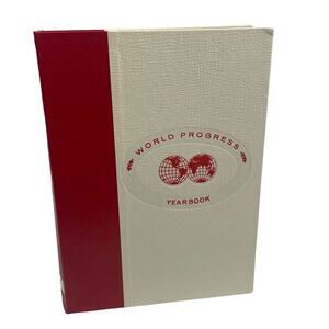 Vintage 1978 World Progress Yearbook Binder Spring Winter Summer Fall Collection